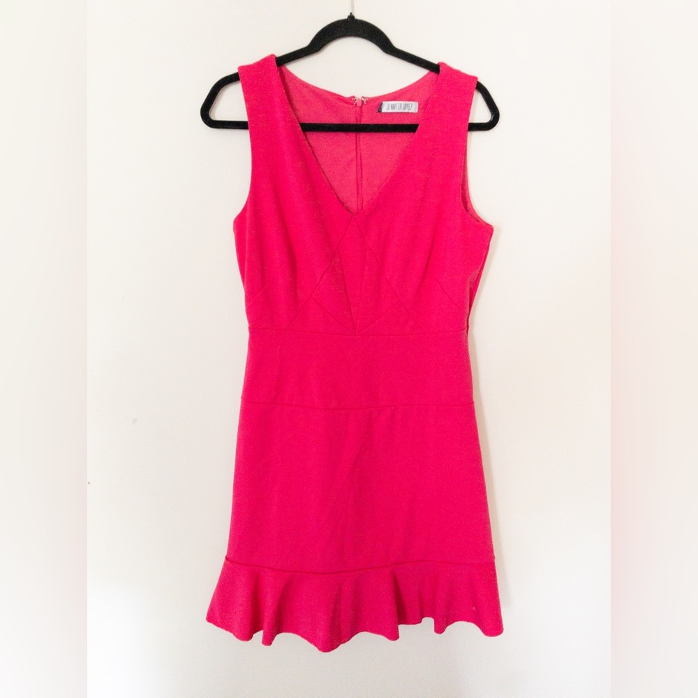 Jennifer Lopez Vibrant Pink Mini Dress Size S